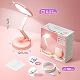 One Fire Pink Lamp 3600mAh Dimmable USB Rechargeable Kids Reading Light view 9