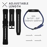 kwmobile 2x Silicone Straps for Xiaomi Watch S4 S3 S1 Active Redmi Watch 5 view 5