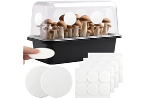 KRYSLANIX 24Pcs 2.5" Monotub Adhesive Filter Disks,2MM OR 3MM Thick Breathable Mushroom Monotub Filter-Pads,Synthetic Filter-Paper Stickers for Mushroom Growing Supplies (3MM Thick)