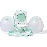 Motif Medical Roam Hands-Free Breast Pump for Breastfeeding - Portable Breast Pump w/Two Pump Modes, Digital Screen & 5 Flange Sizes - Rechargeable Breastfeeding Essentials Set