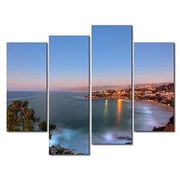 4 Panel Art Wand Bild Laguna Beach California Prints Auf Leinwand