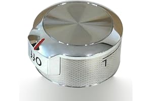 YJMKOI Upgraded W11030413 Range Control Knob, Fit for Whirlpool KitchenAid Ranges Stove Oven Gas Cooktop Burner Control Knob， Replace W10643306, W10786063, W11027434