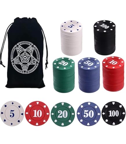 Set Da Poker Portatile Funtime Gifts In Latta – 52 Carte E 108 Fiches, Per Viaggi - 2