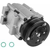 ILONPA New AC Air Condition Compressor w/Clutch for Ford Taurus &amp; Sable | For Ford Taurus 2001-2007 3.0L, for Mercury Sable 2001 2002 2003 2004 2005 3.0L, 57168 58168