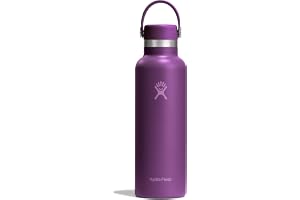 Hydro Flask Water Bottle - Insulated Stainless Steel - Non Spill, Leakproof in 21 Oz Beachplum Purple