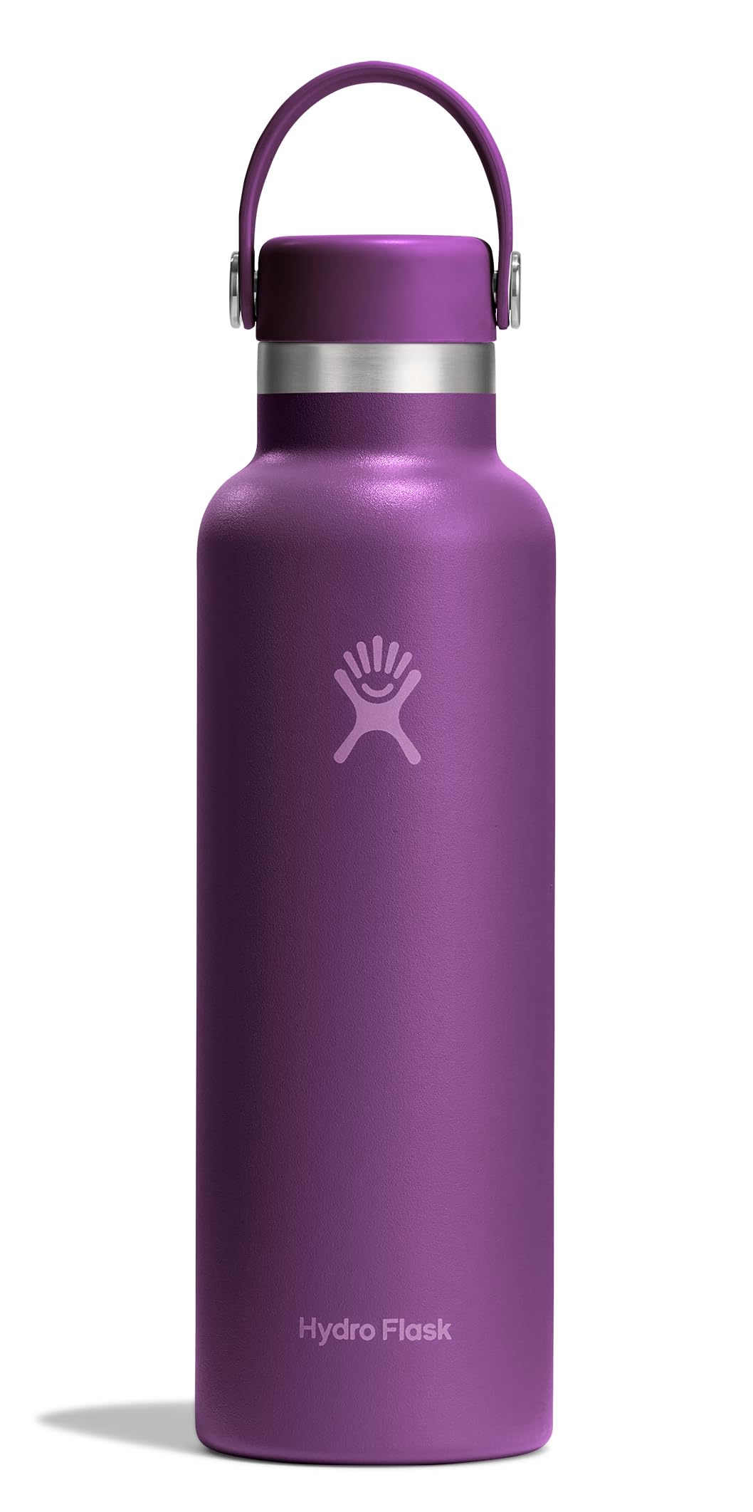 Hydro Flask Water Bottle - Insulated Stainless Steel - Non Spill, Leakproof in 21 Oz Beachplum Purple Image