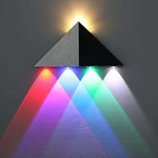 deckey modern luces led de pared de 5 watts luz pared multicolor decorativa de triangulo de luz luz para hotel dormitorio pasillo porche