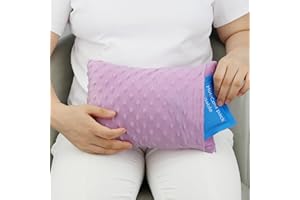 HapiPoppy Tummy Tuck Pillow with Pocket Hysterectomy Pillows Hysterectomy Recovery Must Haves Gifts for C-Section Surgery Abdominal Tiny Cough Cushion Minky Dot Lavender
