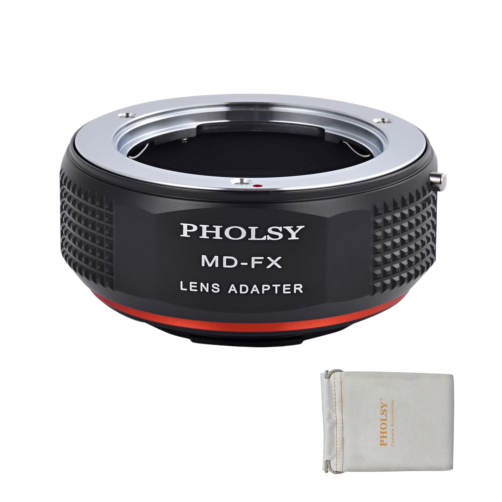 PHOLSY MD to FX Lens Mount Adapter Compatible with Minolta MD (MC SR) Lens to Fujifilm X Mount Camera Body Compatible with Fujifilm X-H2S, X-Pro3, X-T5, X-T4, X-S20, X-S10, X-T30II, X-E4 etc.