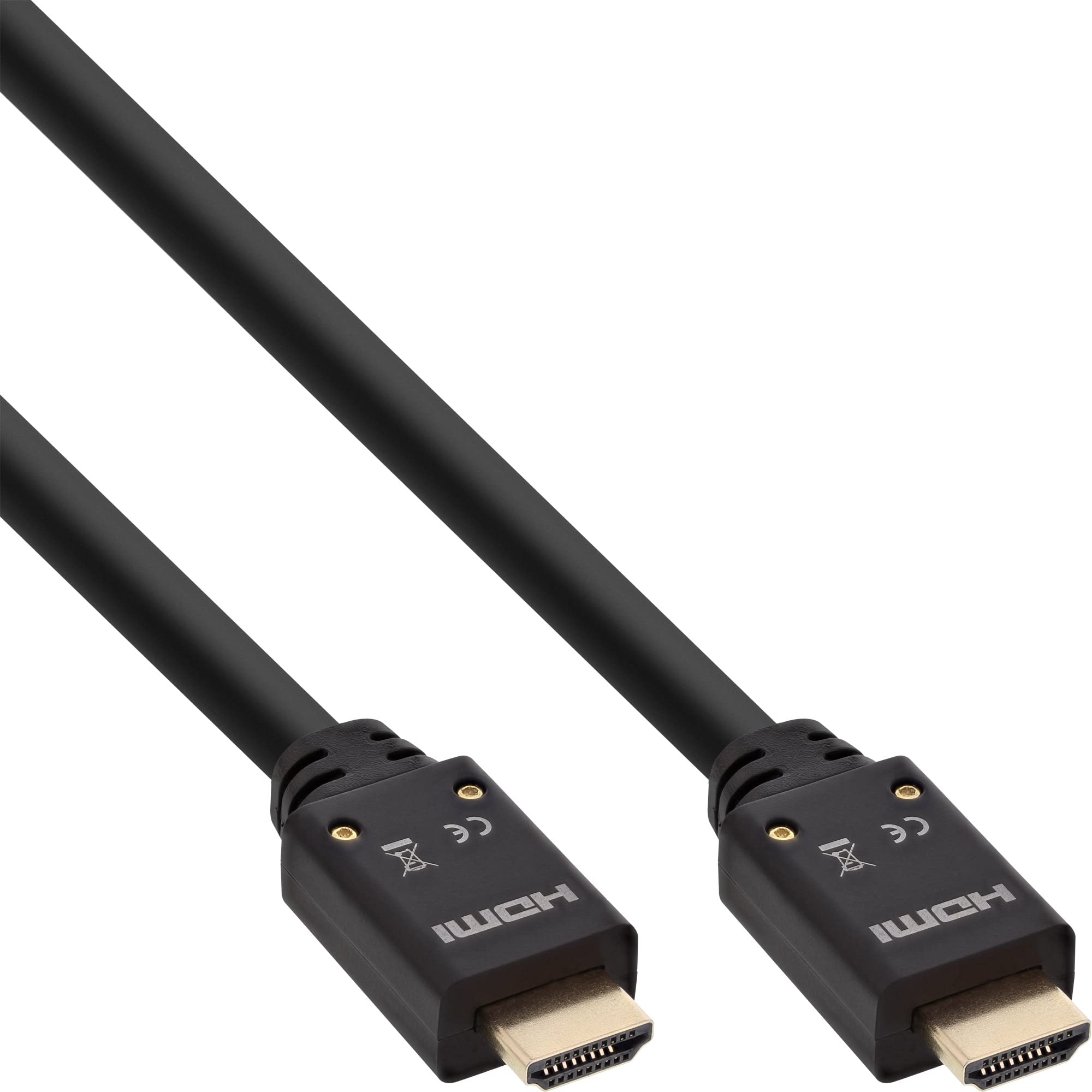 InLine 17515b 15 m HDMI Type A (Standard HDMI) Type A (Standard) Black HDMI Cable – HDMI Cables (15 m, HDMI Type A (Standard), HDMI Type A (Standard), Audio Return Channel (Arc), Black)