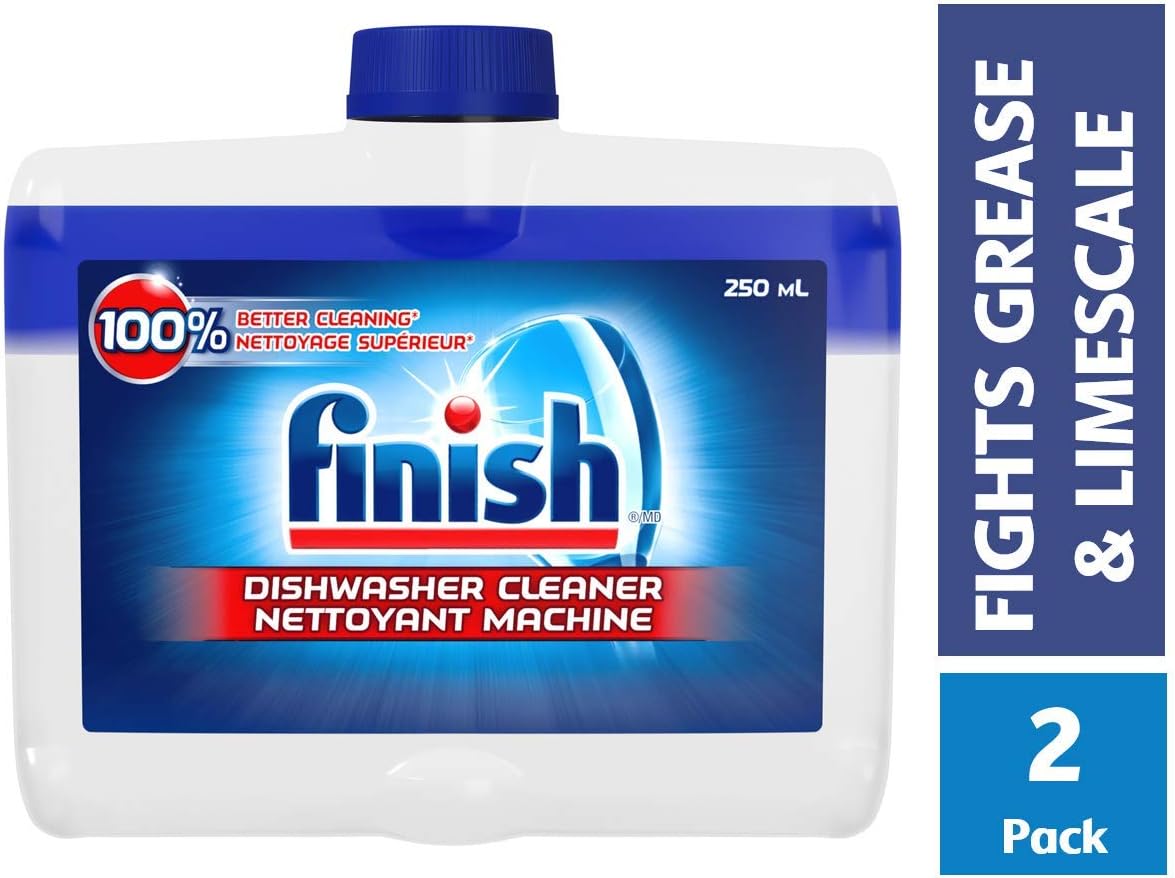 Finish Dishwasher Cleaner Dual Action Formula, Original, 2 Count