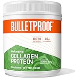 Unflavored Collagen Protein Powder, 18g Protein, 17.6 Oz, Bulletproof Grass Fed Collagen Peptides and Amino Acids for Healthy