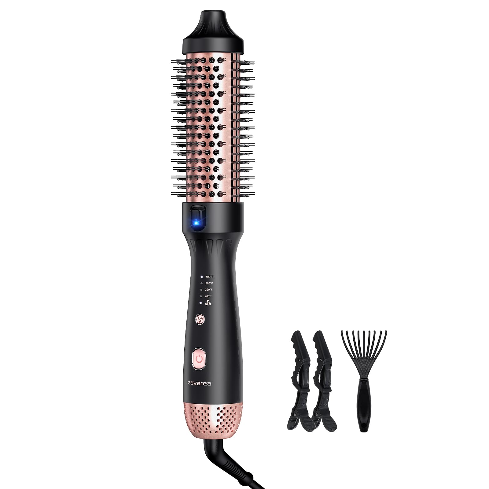 Photo 1 of ****UNTESTED/UNKNOWN DAMAGES**** zavarea Thermal Brush, 1.5 Inch Heated Round Curling Brush, 800M Negative Ions Ceramic Stylers for Less Frizz, 4 Temp Set, Dual Voltage for Travel, Easy Use Boosts Shine