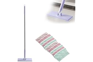 Snap Grip Mini Mop,Cloth Changing Mini Mop,No-Touch Lnstant Lnstallation Removal Wipes,Compatible with Swiffer Pads,360 Degre