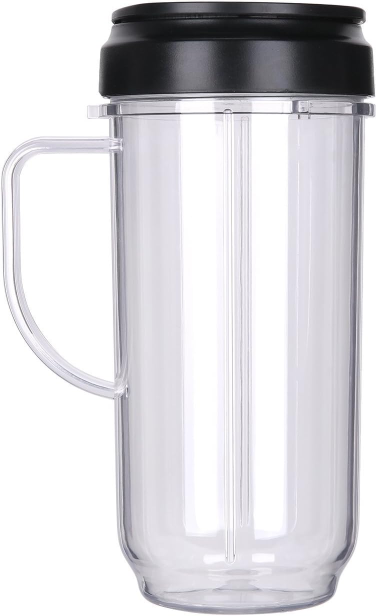 Replacement 22oz Magic Bullet On The Go Cups with Mugs & Flip Top Lids Replacement Part Original Magic Bullet Blender