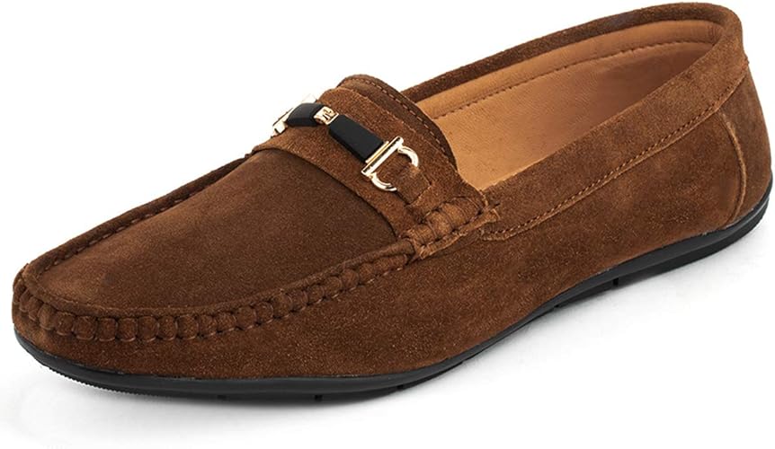 mens brown casual loafers