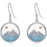 Dorunmo Mustard Seed Earrings 925 Sterling Silver Mountain Mountain Dangle Drop Earrings Christian Faith Jewelry Gifts for Women