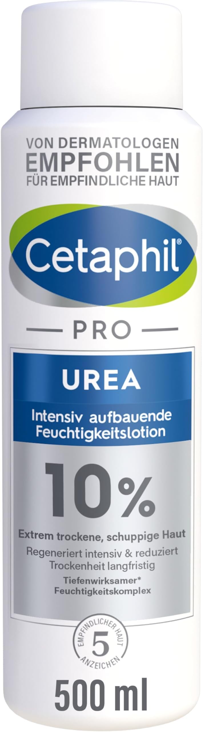 Cetaphil Pro Urea 10% Lotion 500ml Dry Skin Hydration Moisture Relief