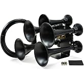 HornBlasters Smooth Black 5 Trumpet Katrina Train Horn