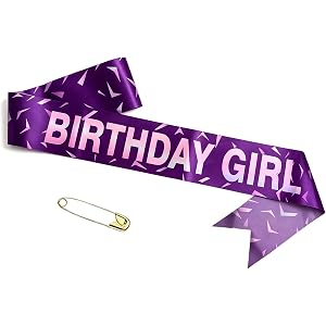 Birthday Girl Sash .K-Style Party Decorations Demon Birthday Sash for Girls | K pop Theme Happy Birthday Girls Sash