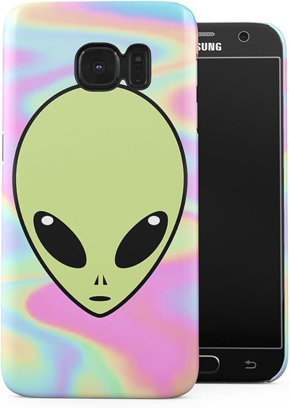 Amazon Com Cute Green Alien Emoji Tye Dye Pastel Soap Film Trippy Tumblr Plastic Phone Snap On Back Case Cover Shell Compatible With Samsung Galaxy S7
