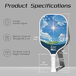 LUZZ Pickleball Paddles, T700 Carbon Fiber