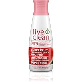 Live Clean Shampoo, Super Fruit Waters Quenching Curls, 12 Oz