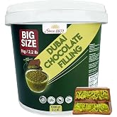 Dubai Chocolate Filling 2.2 Lb / 1 Kg Pistachio Cream with Crispy Kadayif | Middle Eastern Gourmet Dessert Best Ingredient For Dubai Chocolate | Rich, Crunchy &amp; Decadent Treat (2.2 lb / 1 Kg)