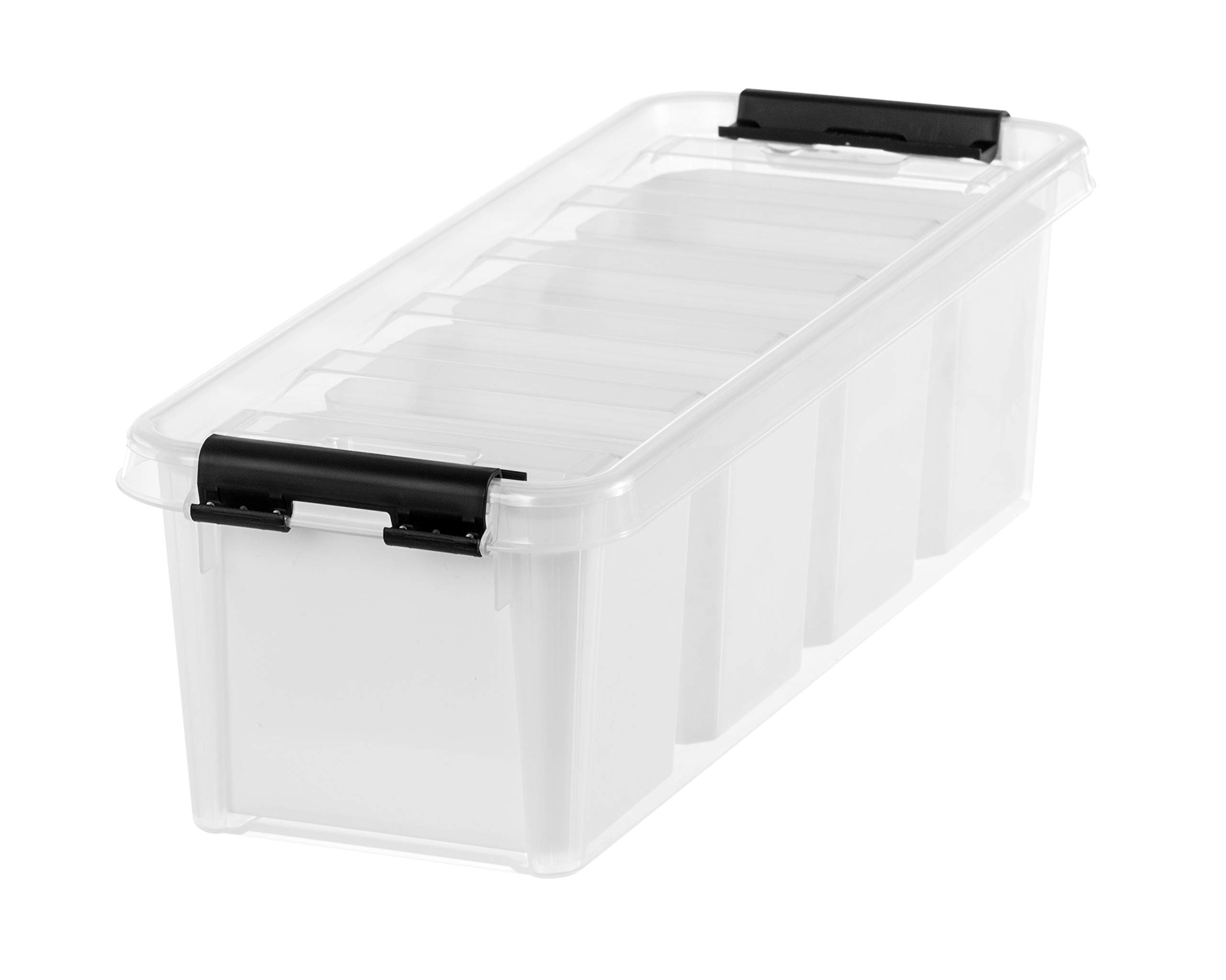 SmartStore 3458010 Long Clip Box with 4 Compartments Transparent Plastic 38 x 14 x 11 cm