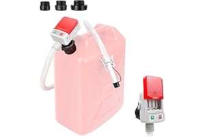 Battery Powered Fuel Transfer Pump, Portable Siphon Gas Pump Liquid Pump with Auto-Stop Flexible Hose for Gasoline Diesel Fue