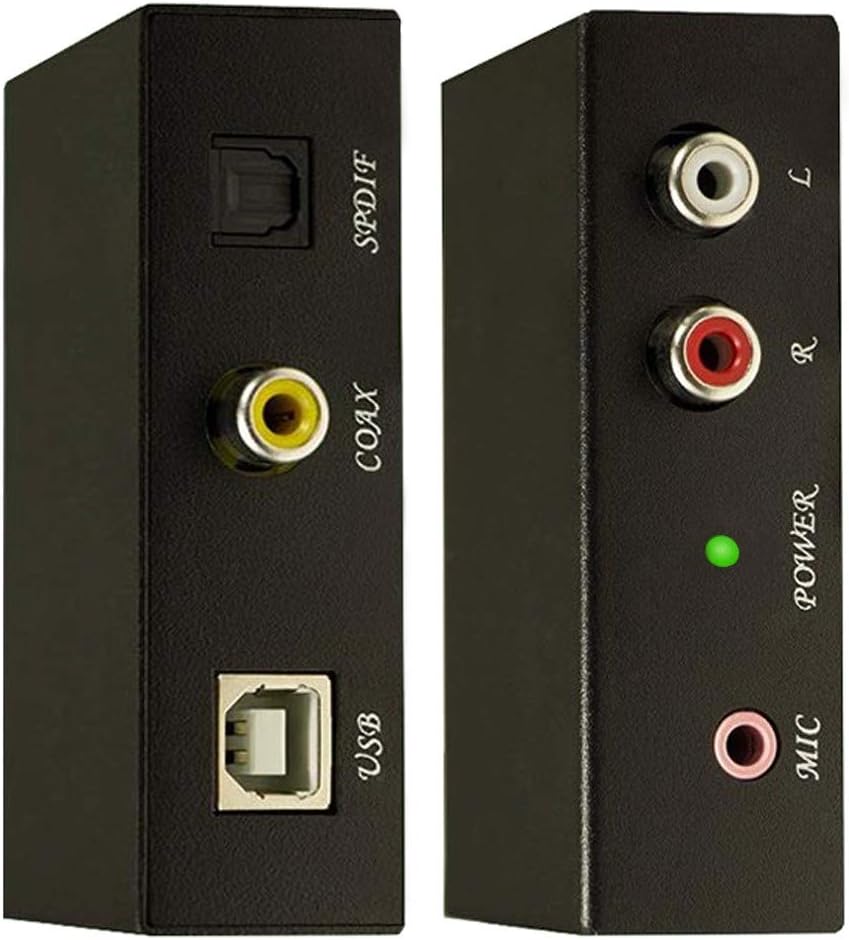 EasyLink USB AudioInterface mit Koaxial Analog L/R RCA StereoAusgang