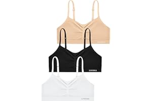 Livona Training Bras for Girls-Sports Bra, Fitness Bra, Padded Everyday Bra Bralette,Crop Cami Tank Top (6-14)
