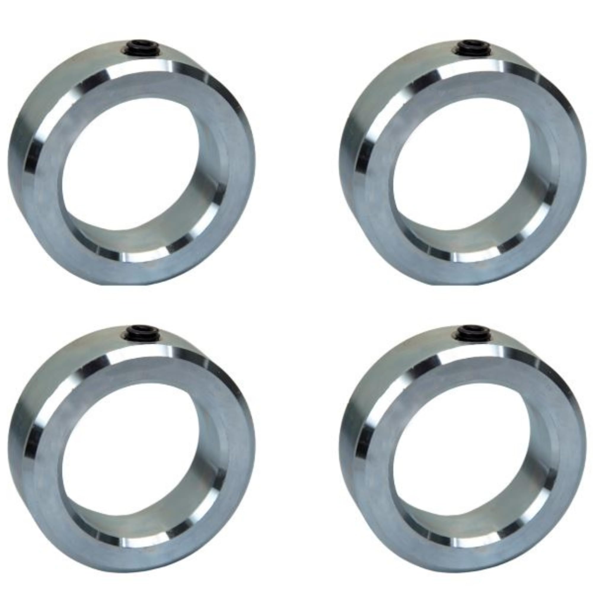 SUMMIT COLLARS 7/16" Set Screw Shaft Collars – Zinc Plated – 100 Pieces – Bulk Pack