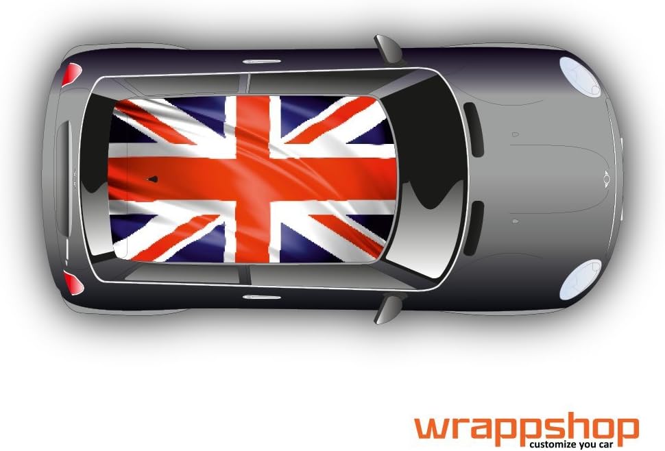 wrappshop UK Flag Decal for Mini Cooper ROOF