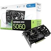 PNY NVIDIA GeForce RTX&trade; 5060 OC Dual-Fan Graphics Card | 8GB GDDR7, 128-bit, SFF-Ready, PCIe&reg; 5.0, HDMI&reg;/DP 2.1, 2-Slot, NVIDIA Blackwell Architecture, DLSS 4.5