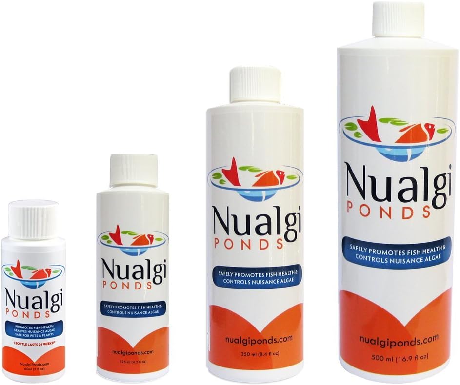 Nualgi Ponds Algae Control Natural Pond Clarifier - 125 ml with BONUS Promotional Go Water Gardens Magnet Calendar