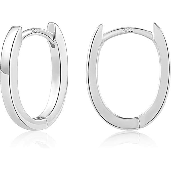 Pendient De Trella Chapados En Oro Blanco Para Mujer, Arete De Aro