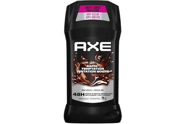 AXE Dark Temptation Antiperspirant Stick for 48-Hour Sweat and Odour Protection, Dark Chocolate, 76g