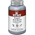 BTAS Copper Anti Seize Grease Lubricant High Temp Never Antiseize Compound for Spark Plug Bolts 8 oz