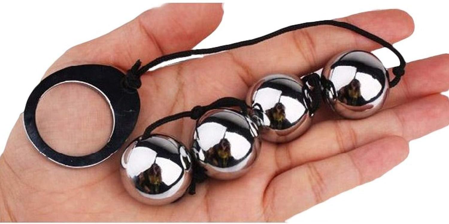 BaiNE DiDi and 4 Balls Kegel Ball Ben Wa Balls V-ágíñál Anál Beads Metal Būtt Plug Stainless Steel Metal Anál Plugs Adult Game Sexs Toys BaiNE DiDi
