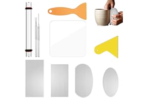 Professional Polymer Clay Tool Set with Acrylic Roller, Ceramic Cutters & Texture Tools for Jewelry Making and DIY Crafts