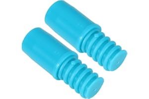 Homoyoyo 2Pcs American Threaded Broom Handle Tips for 22Mm Metal Extension Poles, Green Threaded End Repair