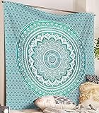 Hippie Ombre Mandala Wall Art Home Decor Bohemian Tapestry Queen Size Ethnic Bedding Handmade Wall Hanging Tapestry