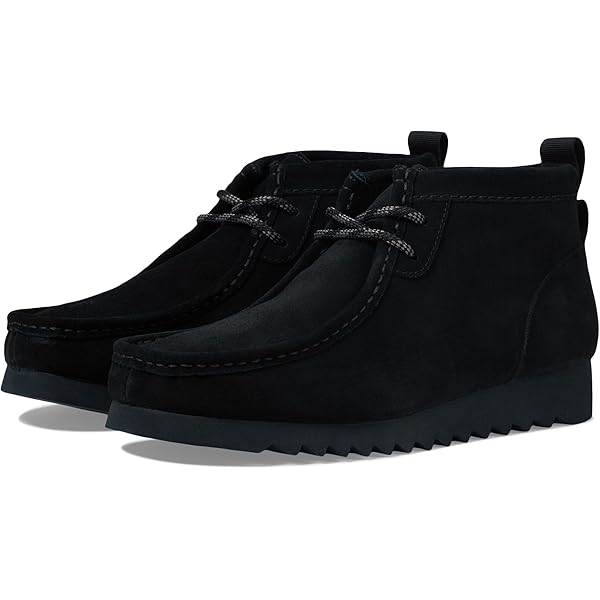 Amazon.com | Clarks Men's Lugger Oxford Boot, Black Waxy