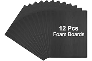 PATIKIL 12Pcs Foam Boards, 20 x 30 x 3/16" (5mm) Thick Foam Core Board Polystyrene Mat Sheet Double Sided Poster Foamboard Ma