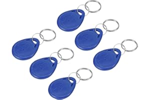 MECCANIXITY ID Card Key Fobs RFID Proximity 125KHz Rewritable Copyable Token Tag for Door Entry Access Control System Blue Pa