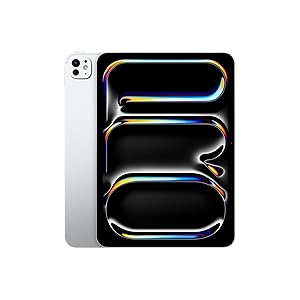 Apple iPad Pro 11”: Chip M4 Progettato per Apple Intelligence, display Ultra Retina XDR, 256GB, fotocamera frontale e posteriore da 12MP, Wi-Fi 6E, un giorno intero di batteria – Argento