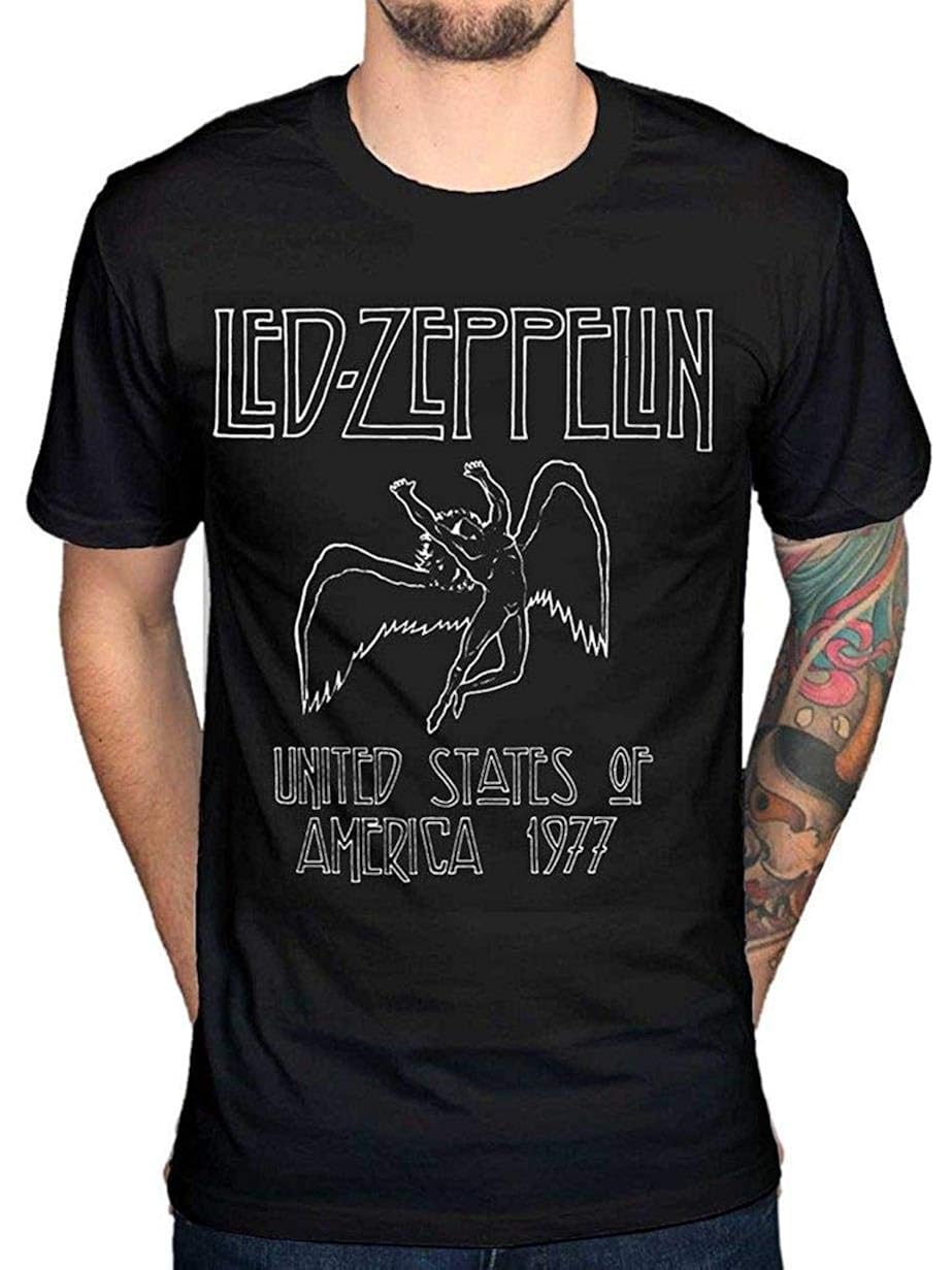 Led Zeppelin T Shirt S Printed Sleeve Tee Shirts Stellanovelty