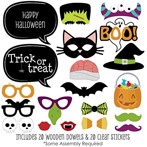 Big Dot of Happiness Trick or Treat - Halloween Party Photo Booth Props Kit - 20 Count - //coolthings.us
