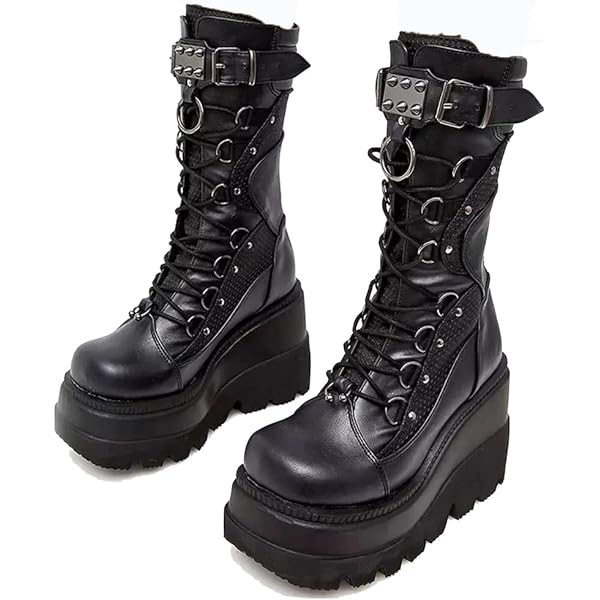 Amazon.com | ZKXYFFS Platform Ankle Boots for Women Chunky